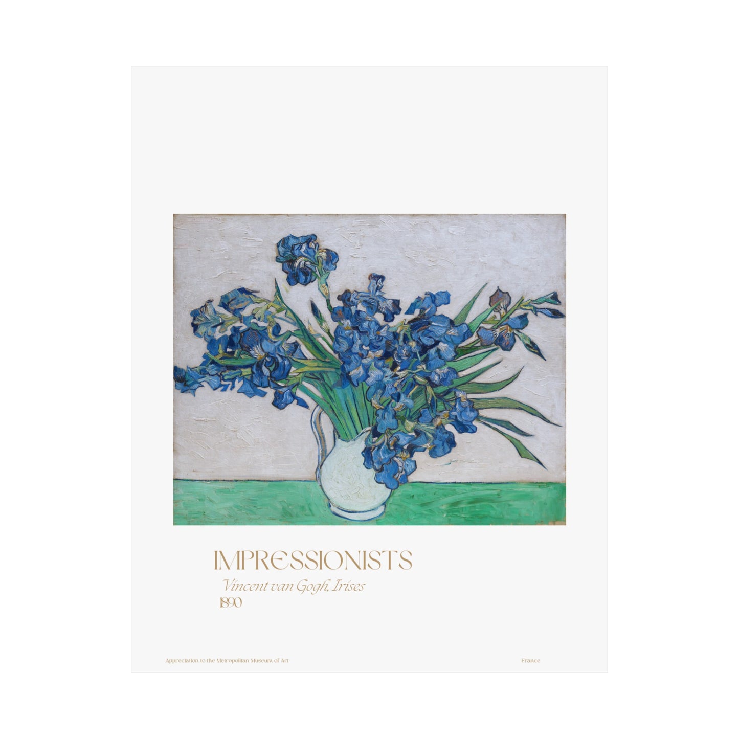 Vincent van Gogh, Irises 1890 Vertical Poster