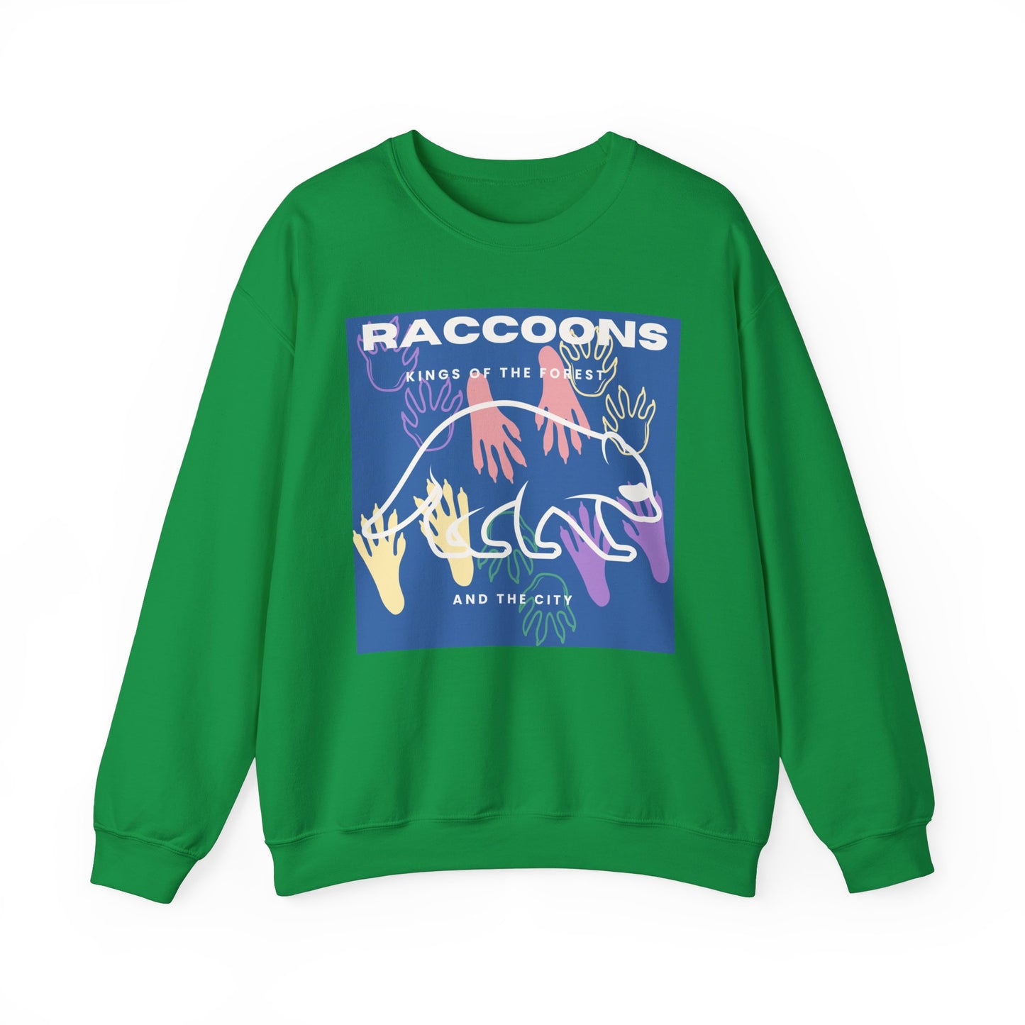 Kings of City Forest Raccoons Unisex Heavy Blend™ Crewneck Sweatshirt