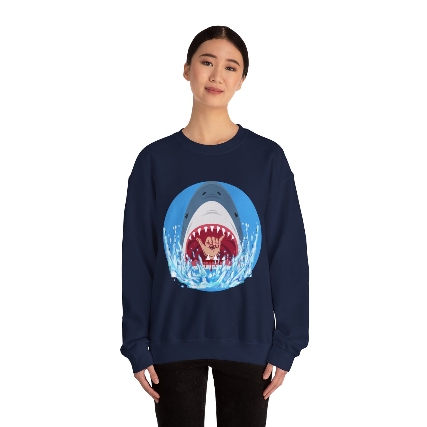 Surfin' Shark Unisex Heavy Blend™ Crewneck Sweatshirt