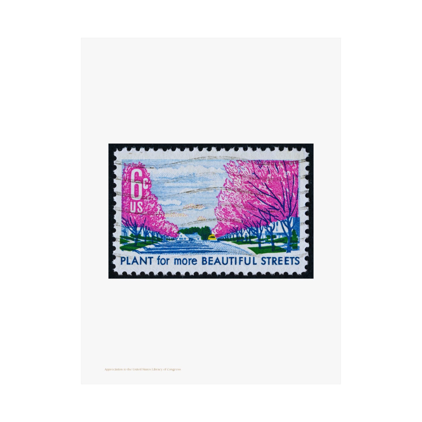 Beautiful Streets Stamp Vertical Poster