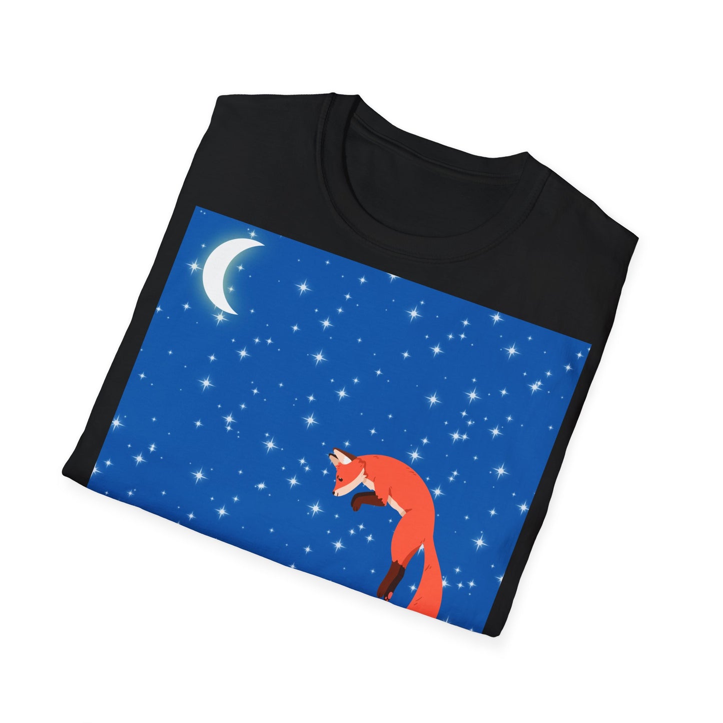 Camiseta unisex de estilo suave Snow Jumping Fox 