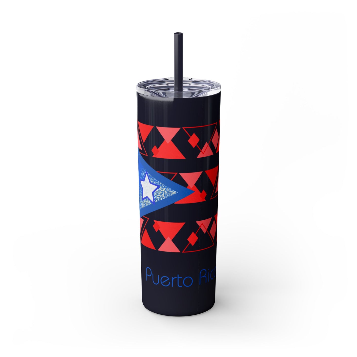 Modern Puerto Rico Tumbler with Straw, 20oz