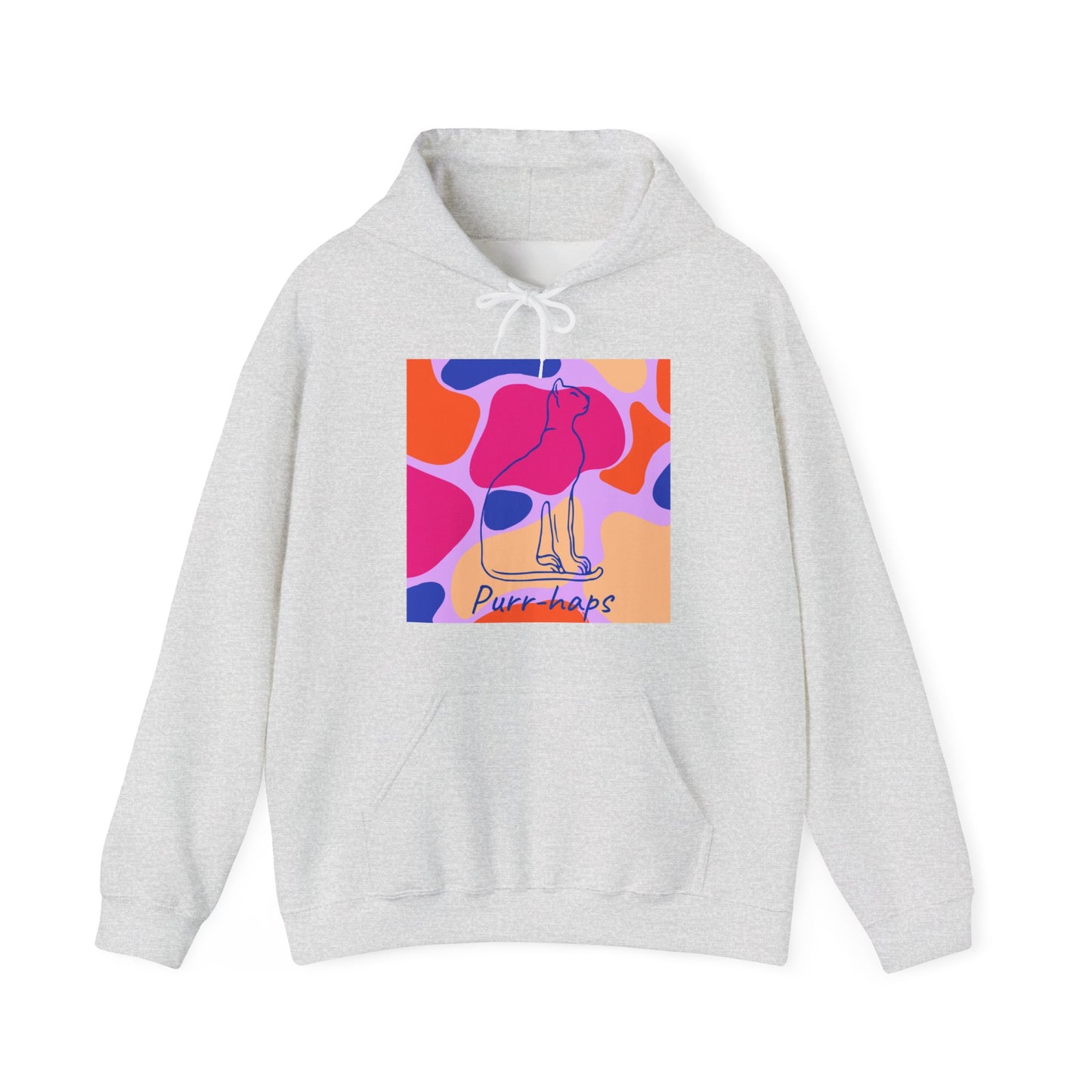 Purr-haps Cat Unisex Heavy Blend™ Hooded Sweatshirt EU