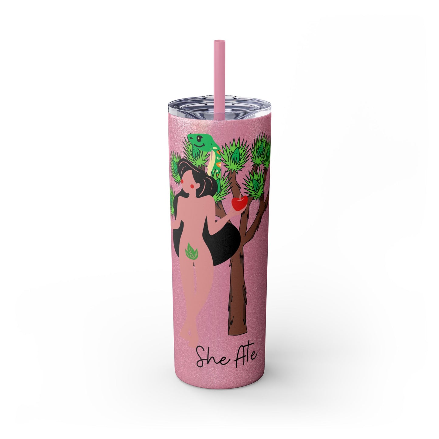 Vaso Eve She Ate con pajita, 20 oz