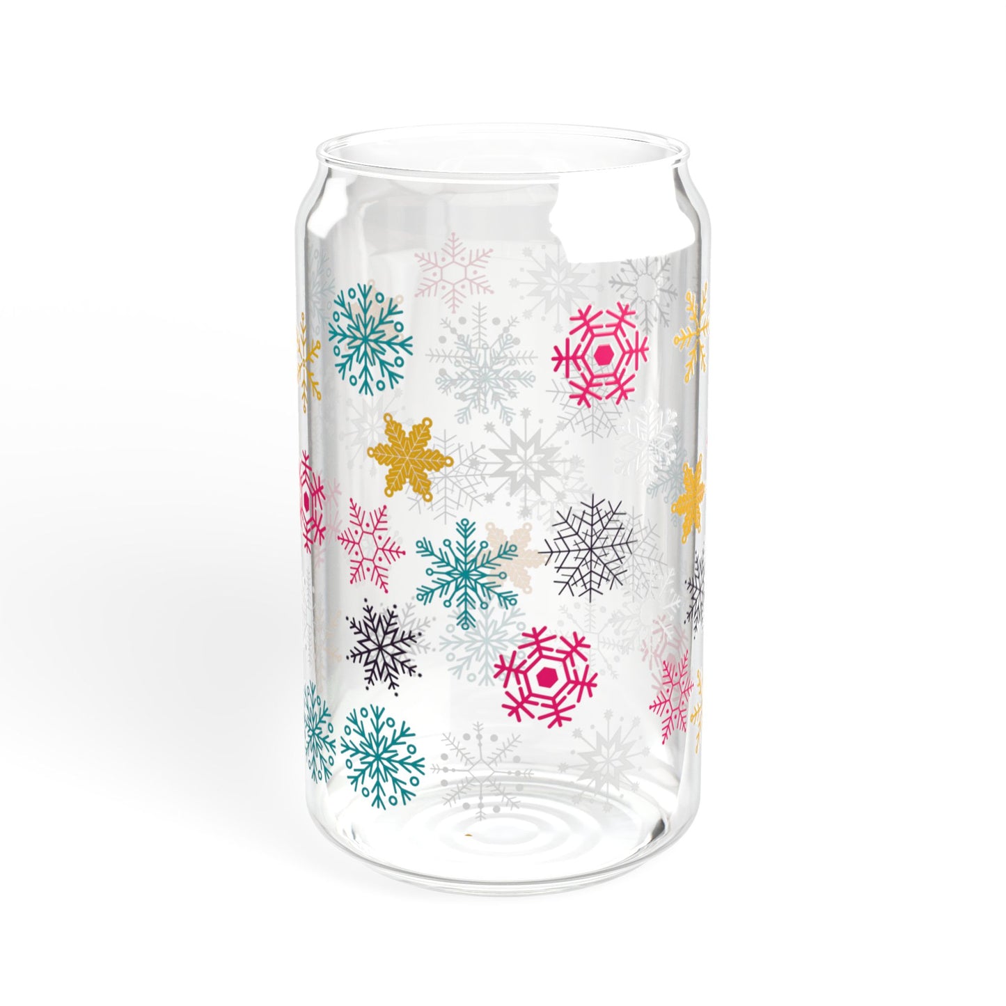 Vaso con sorbete de arcoíris Let it Snow, 16 oz