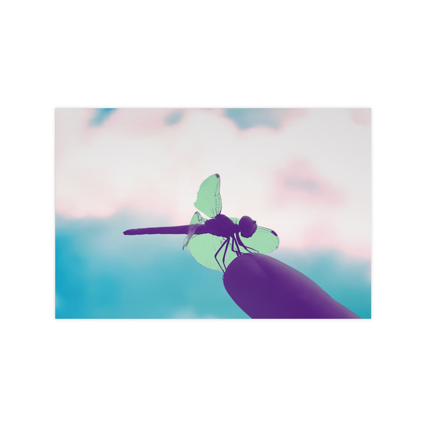 Dragonfly Dreamy Matte Photograph Horizontal Posters EU