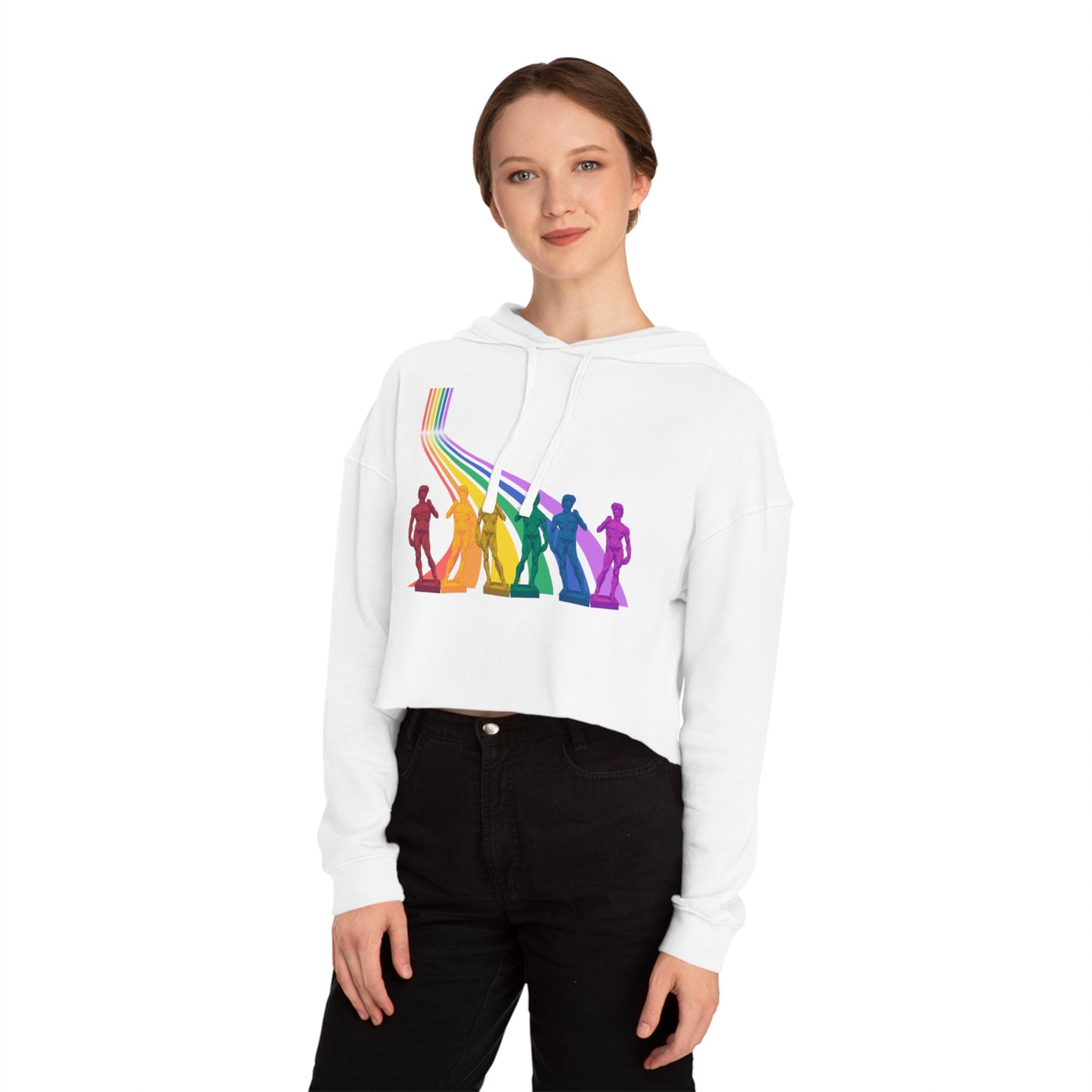 Davey Pride Women’s Cropped Hooded Sweatshirt