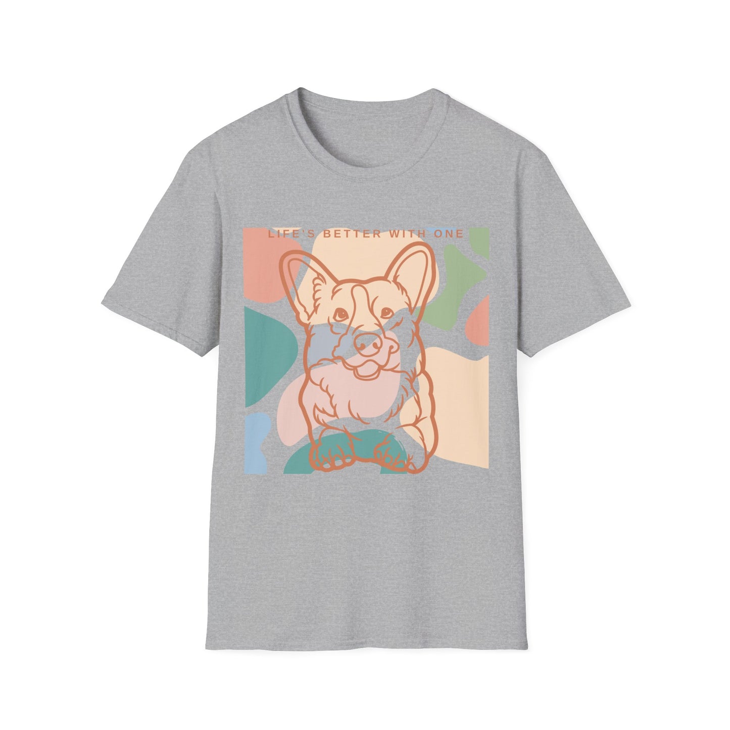 Cute Corgi Unisex Softstyle T-Shirt