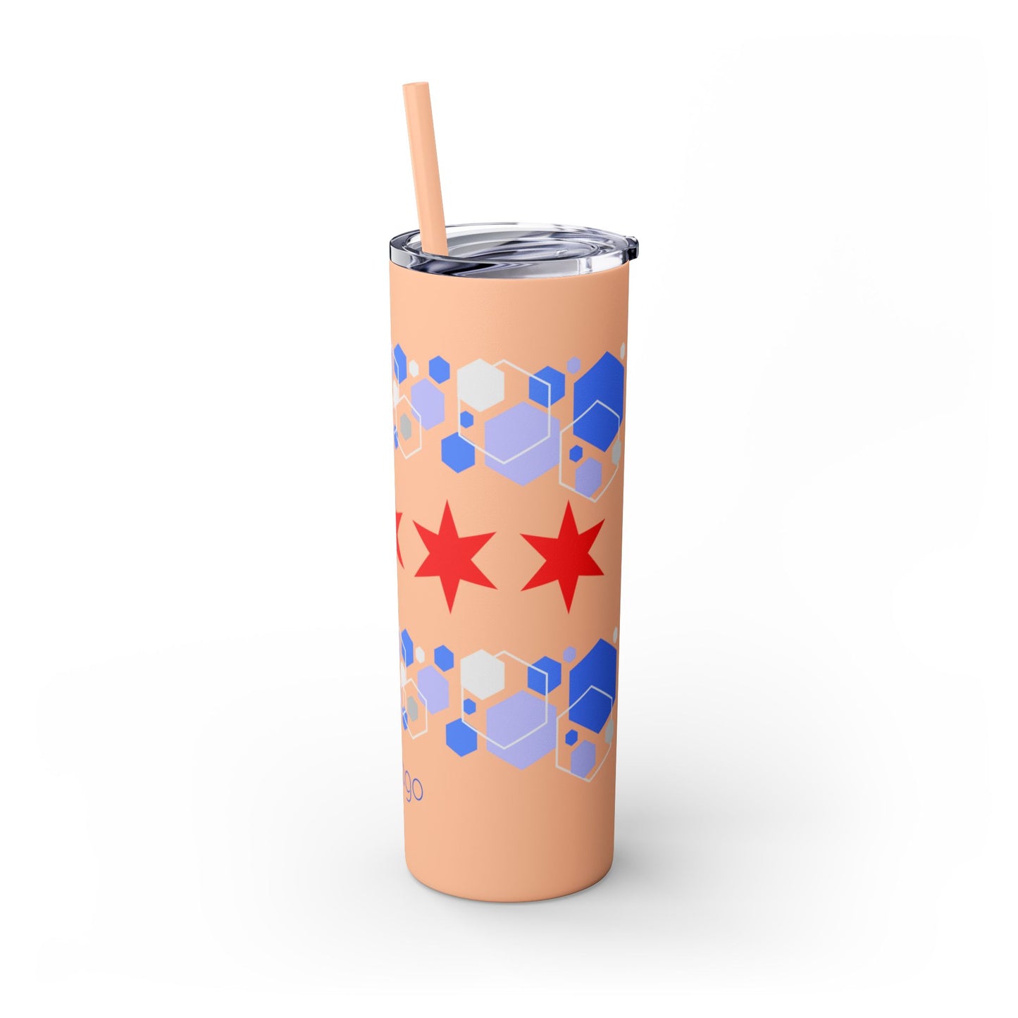 Modern Chicago Tumbler with Straw, 20oz