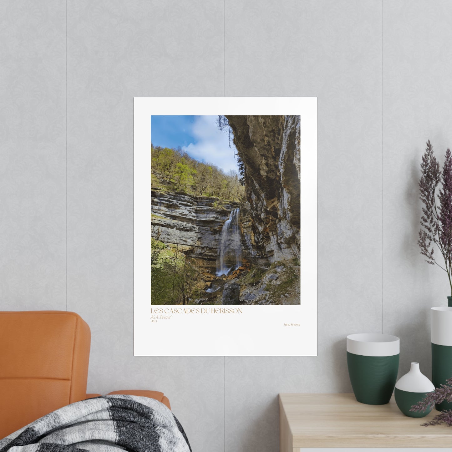 Les Cascades Du Herisson Vertical Posters EU