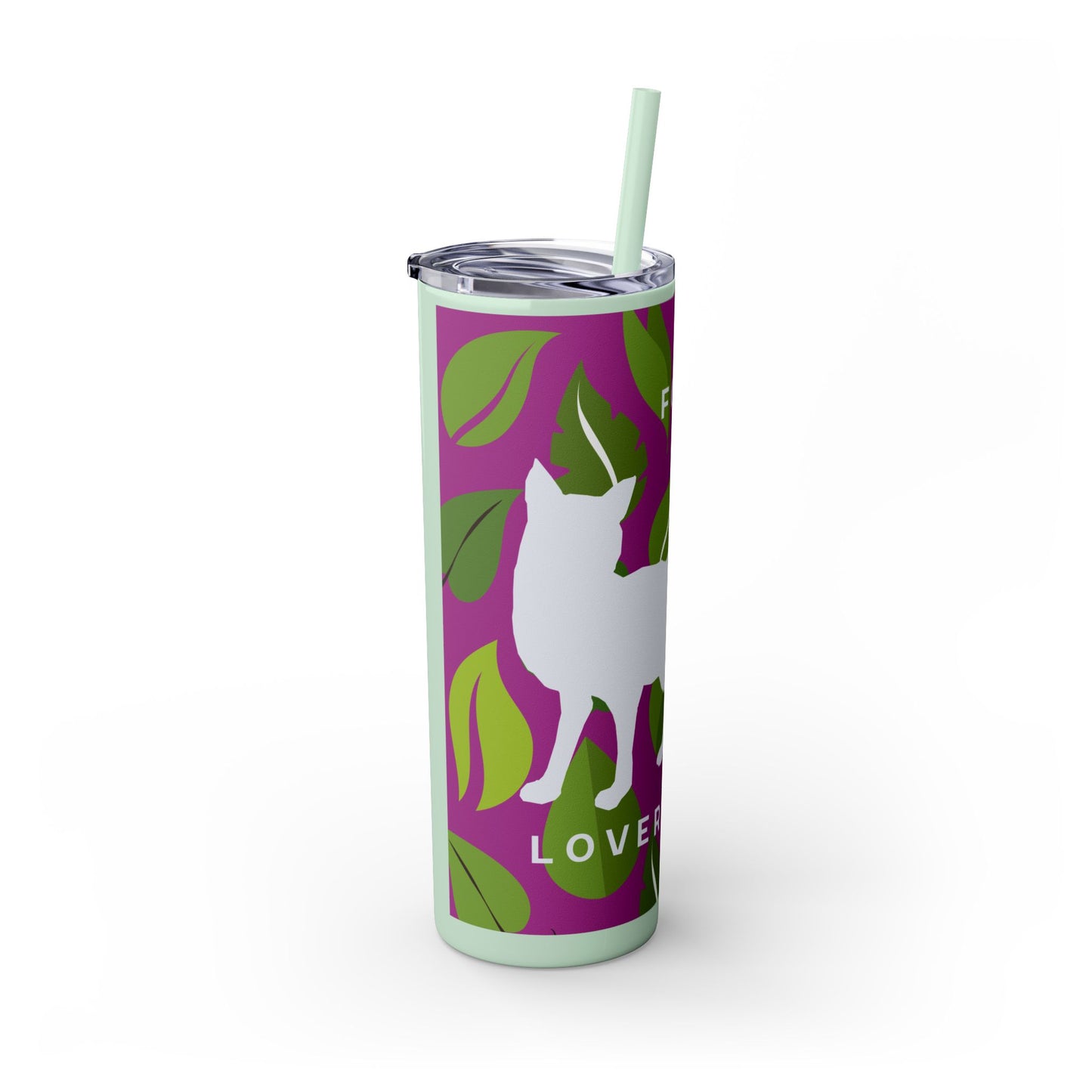 Fox Lovers Club Tumbler with Straw, 20oz