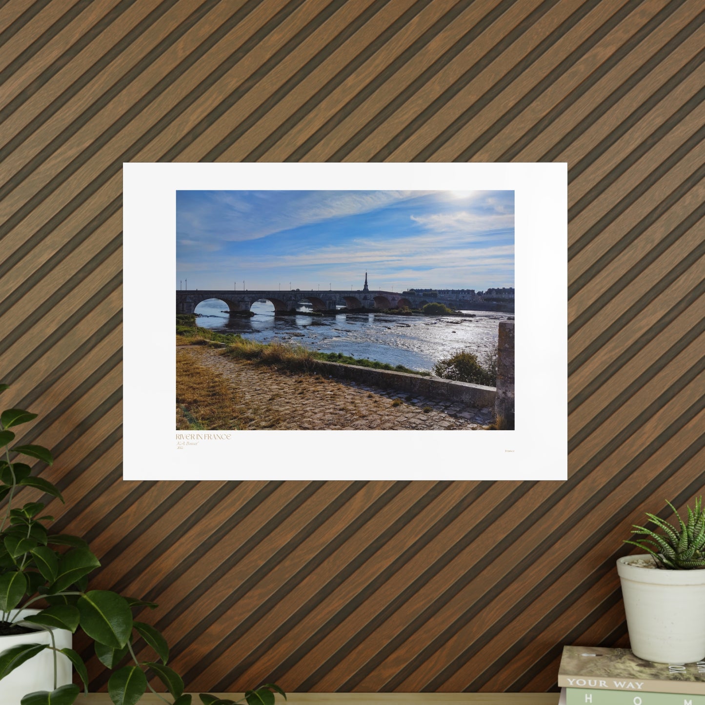 River In France Matte Photograph Horizontal Posters EU