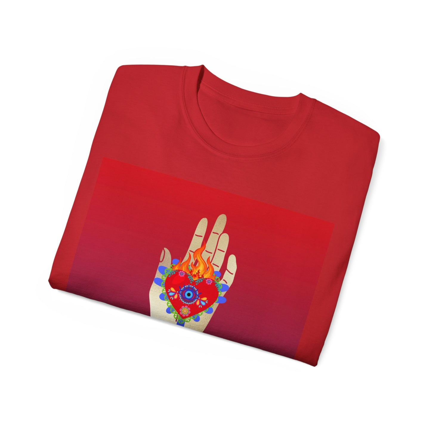 Passions Burning Heart Illustration Ultra Cotton Tee