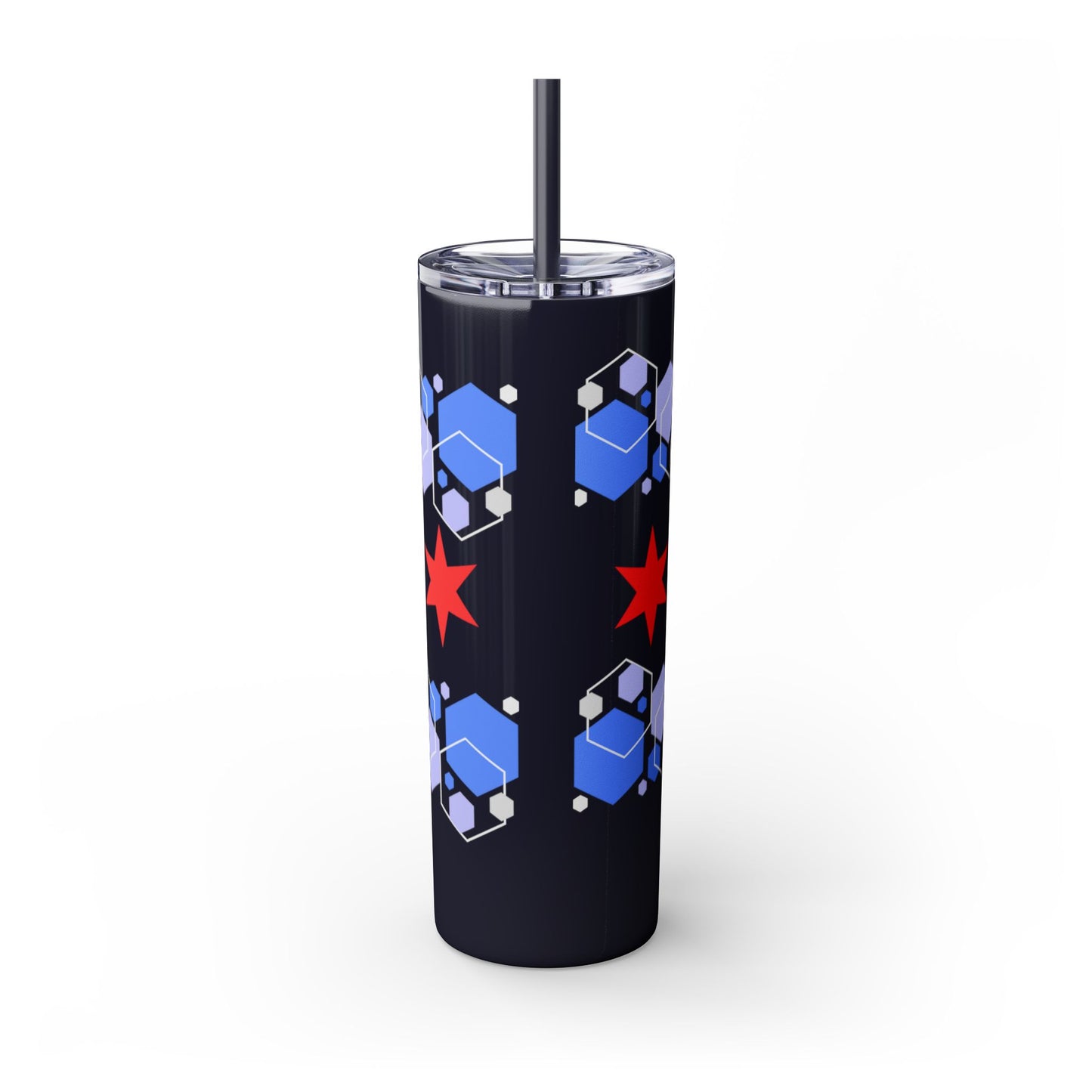 Modern Chicago Tumbler with Straw, 20oz