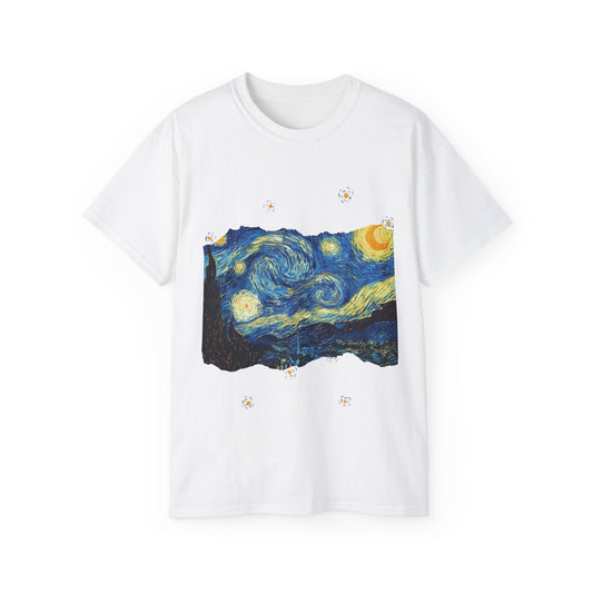 Camiseta de algodón ultradelgada de Vincent Van Gogh, La noche estrellada, 1889, UE