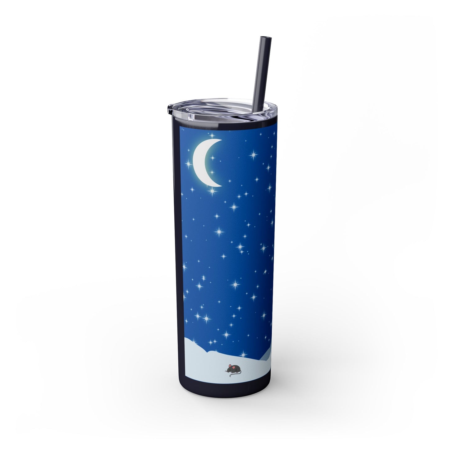 Snow Jumping Fox Tumbler with Straw, 20oz