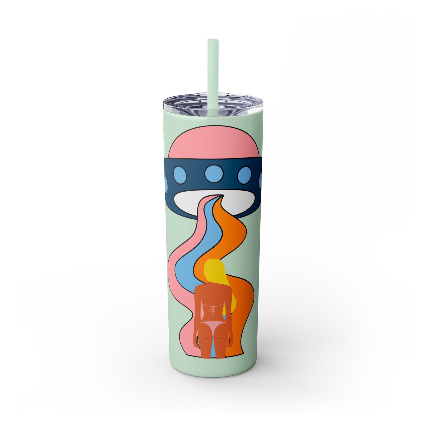 Bikini Abduction Tumbler with Straw, 20oz