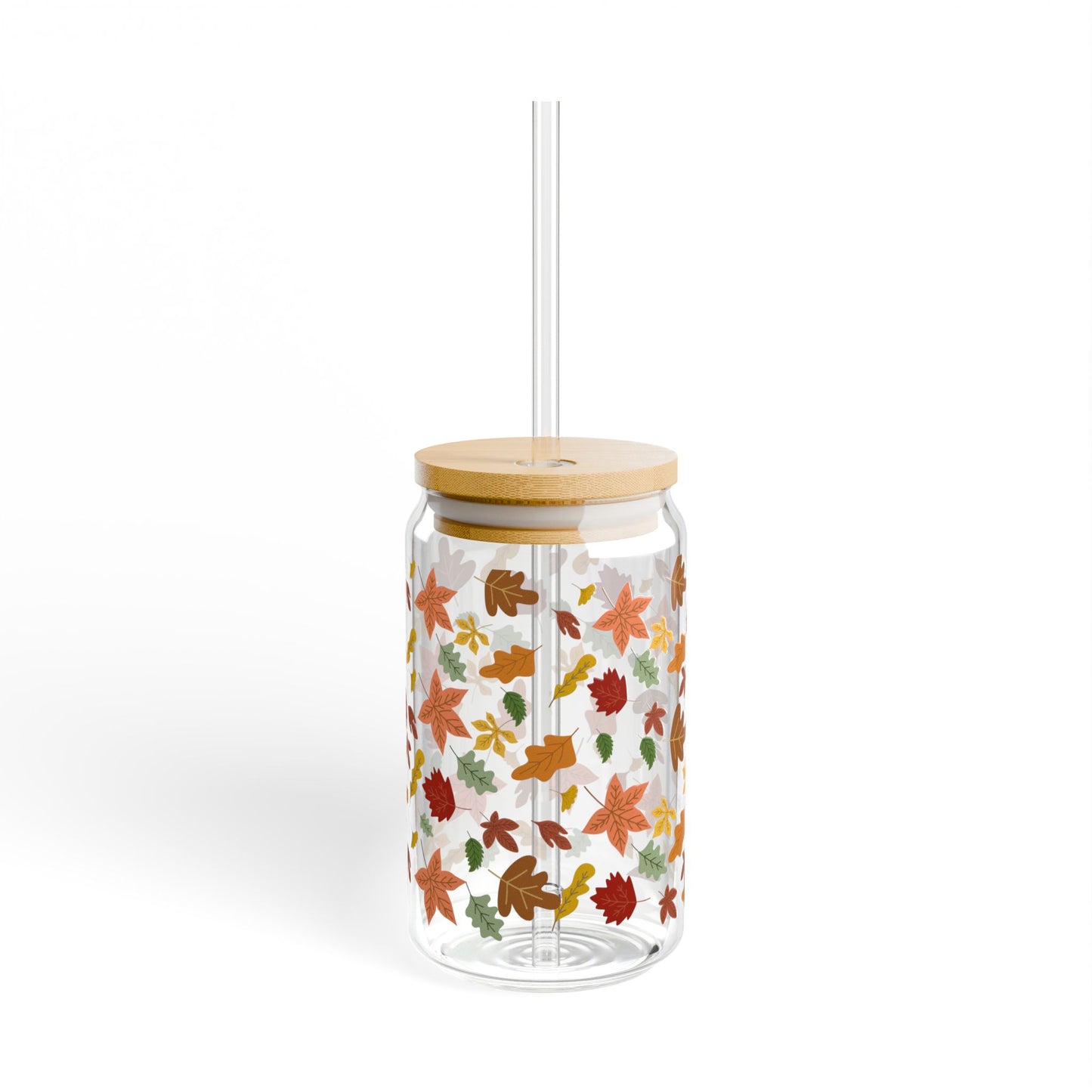 Autumn Leaves Sipper Glass, 16oz