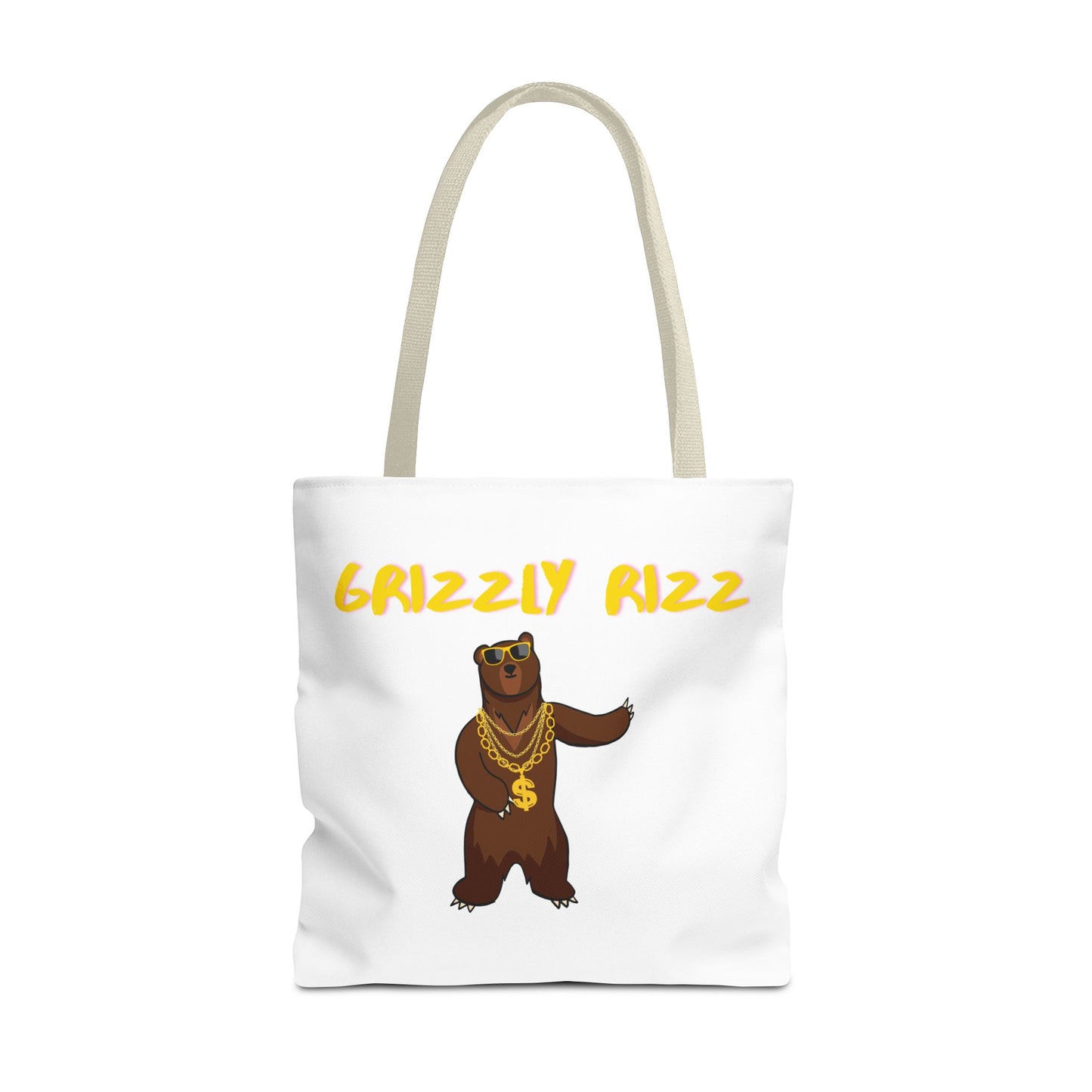 Grizzly Rizz Bear Tote Bag