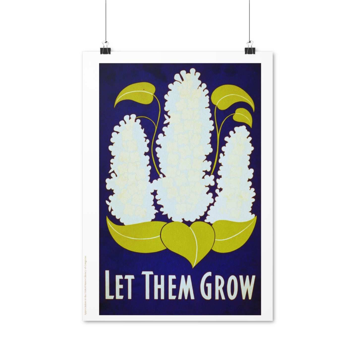 Let Them Grow Garden Illustration Vertical Poster EU