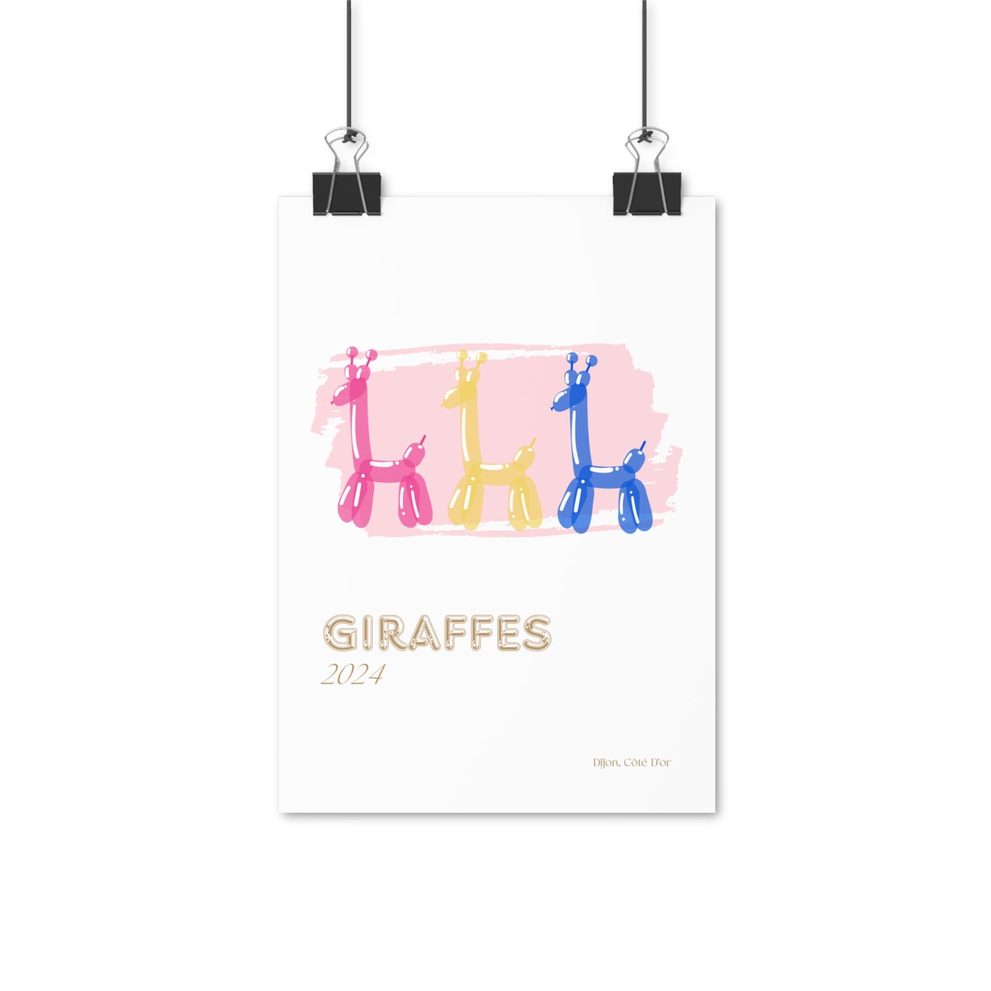 Giraffes Satin Posters EU