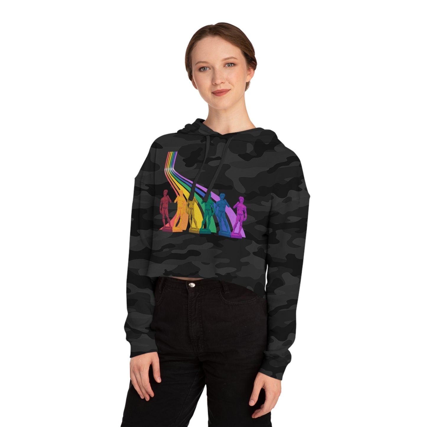 Davey Pride Women’s Cropped Hooded Sweatshirt