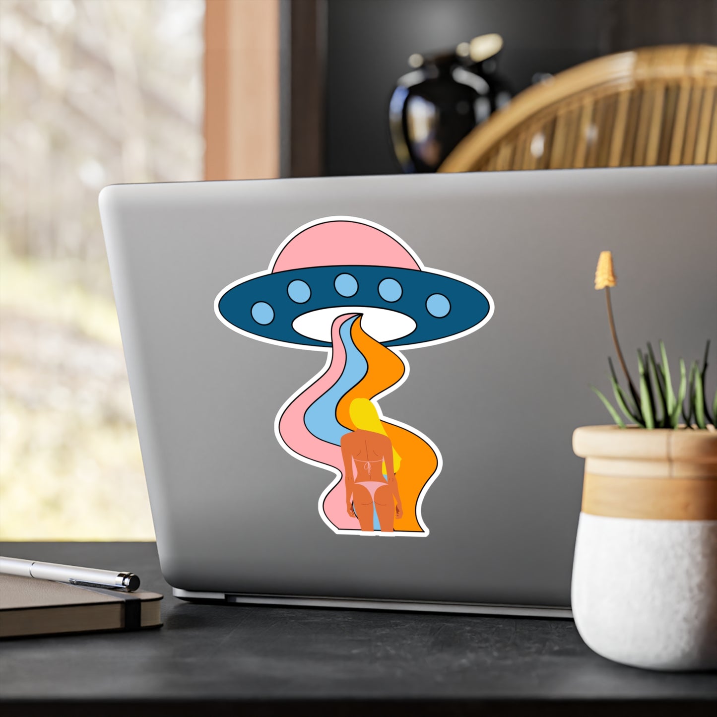 Bikini Abduction Holographic Die-cut Stickers EU