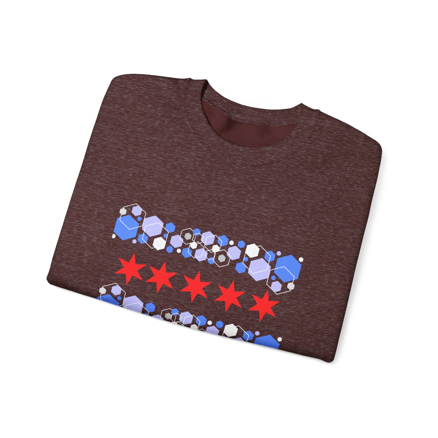 Sudadera unisex con cuello redondo Modern Chicago Heavy Blend™