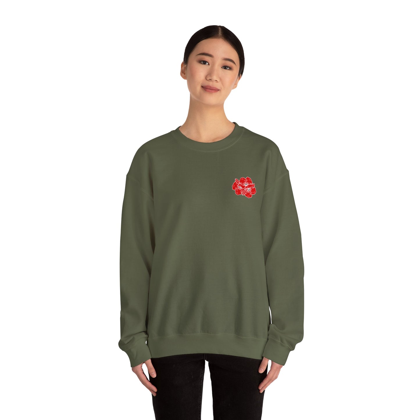 Poppies Unisex Heavy Blend™ Crewneck Sweatshirt