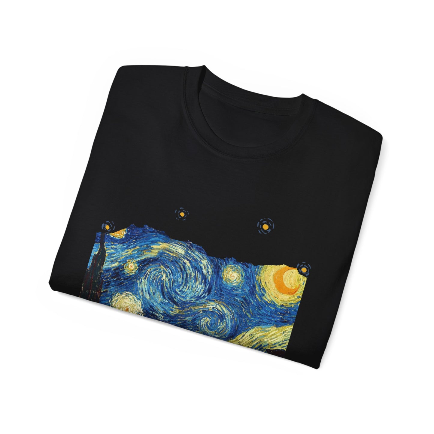 Camiseta de algodón ultradelgada de Vincent Van Gogh, La noche estrellada, 1889, UE