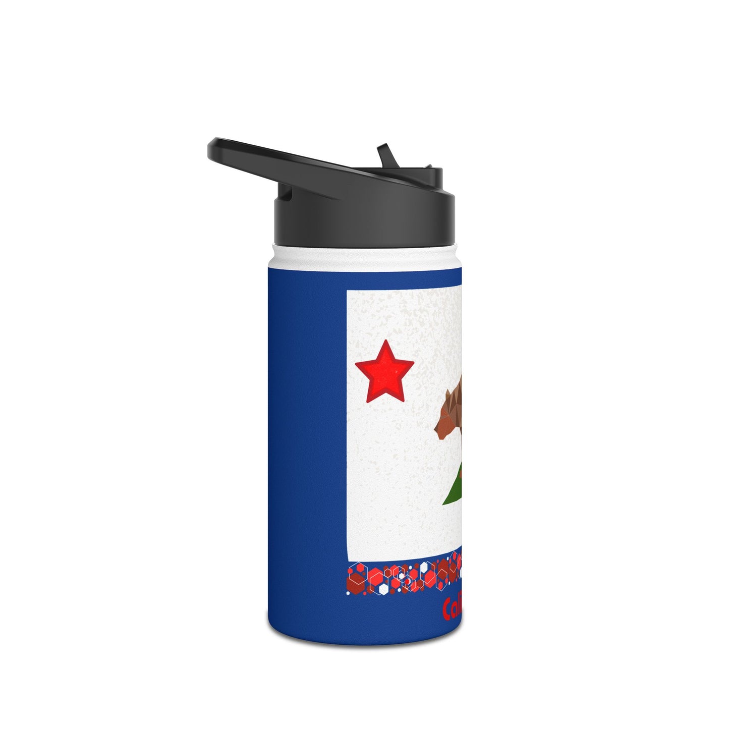 Modern California Stainless Steel Water Bottle, Standard Lid