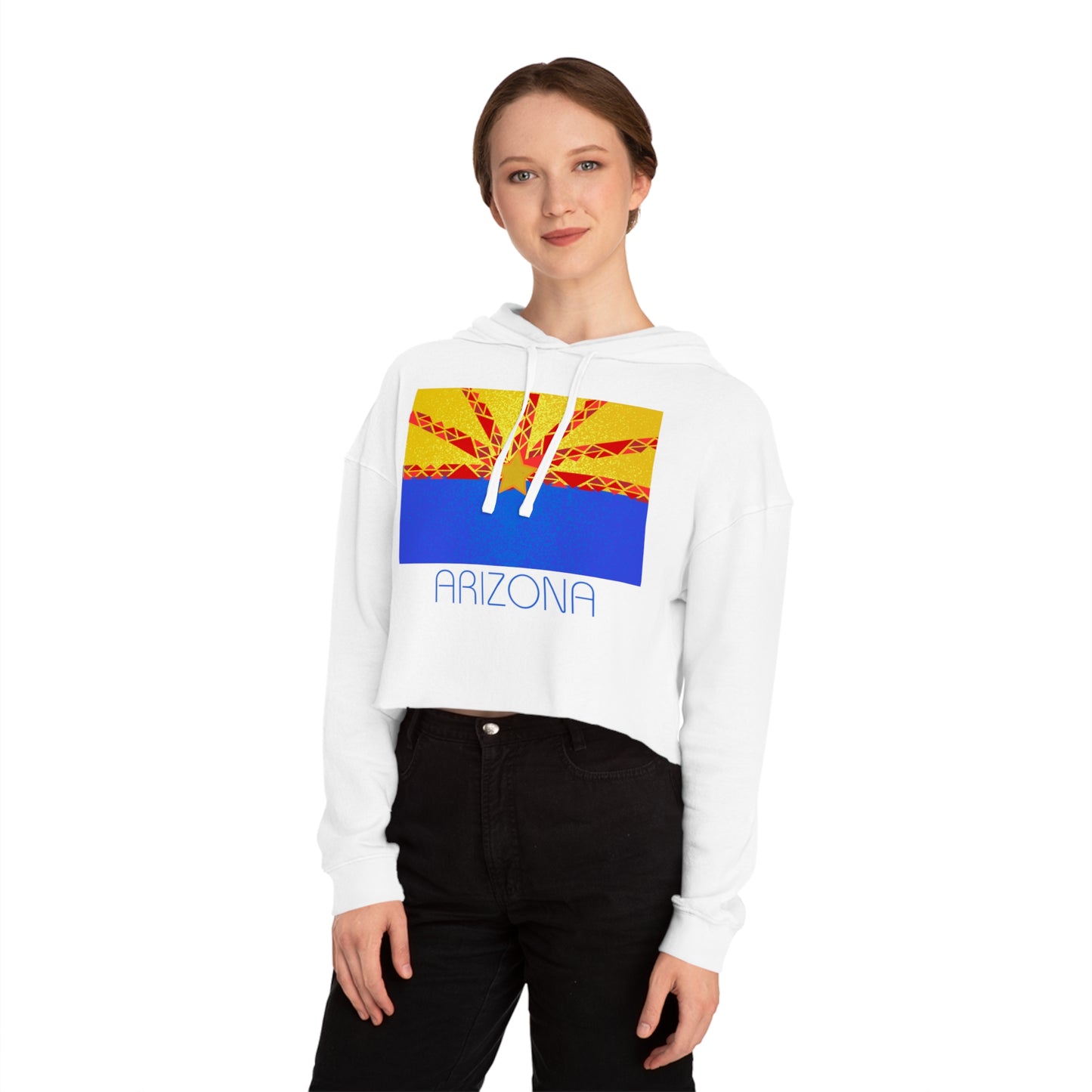 Modern Arizona Women’s Cropped Hooded Sweatshirt