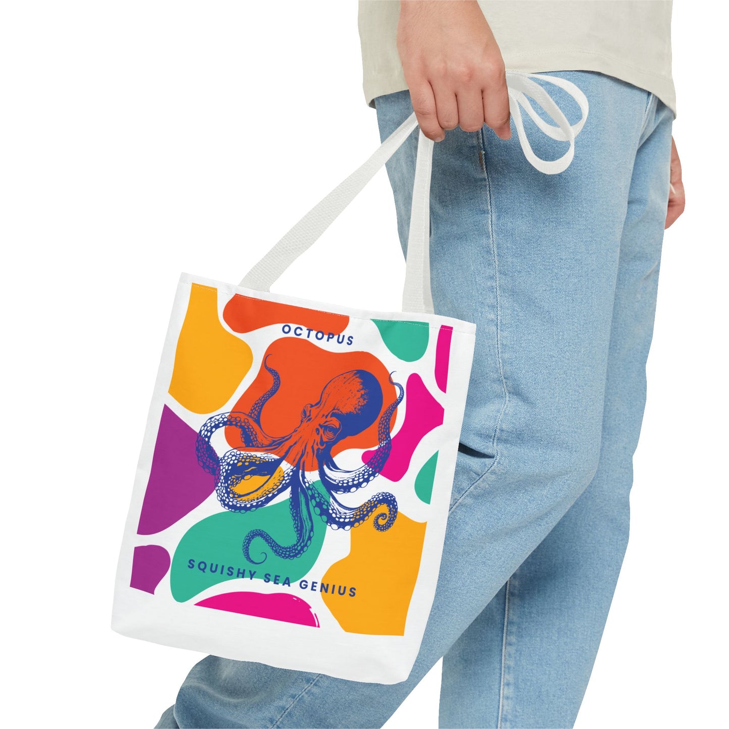 Squishy Sea Genius Octopus Tote Bag