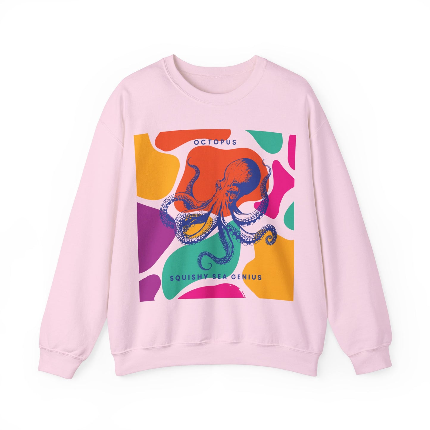 Squishy Sea Genius Octopus Unisex Heavy Blend™ Crewneck Sweatshirt Eu