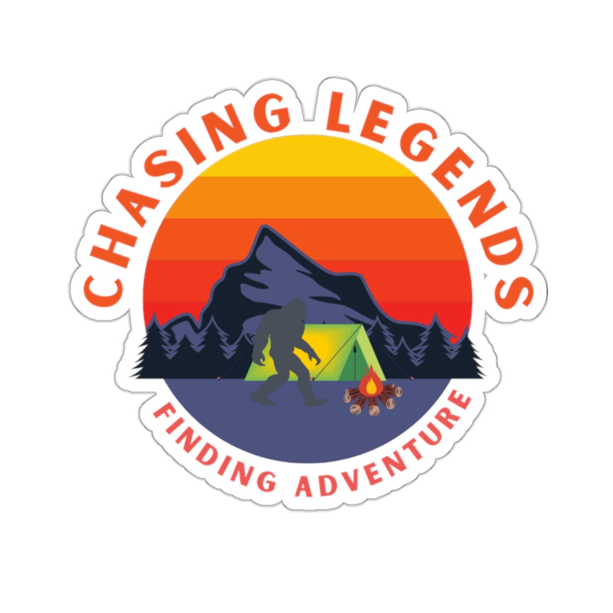 Bigfoot Adventure: Chasing Legends Kiss-Cut Stickers