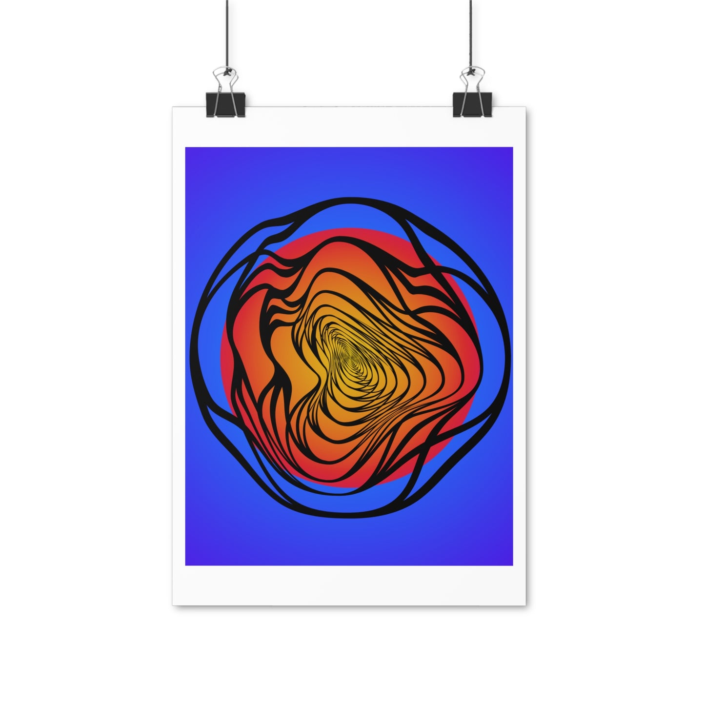 Modern Ripple Vertical Posters EU