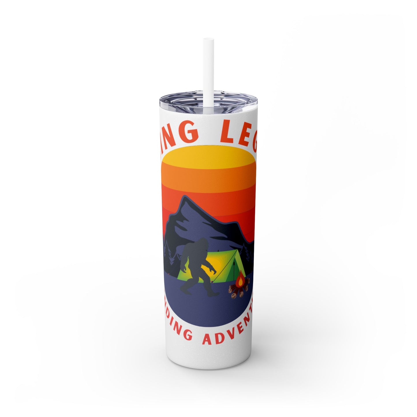 Bigfoot Adventure: Chasing Legends Skinny Tumbler with Straw, 20oz