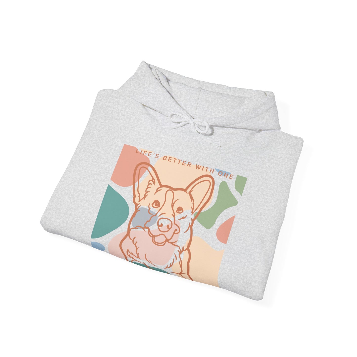 Cute Corgi Unisex Heavy Blend™ Hooded Sweatshirt  Two Sided EU