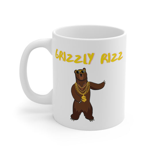 Grizzly Rizz Bear Mug 11oz