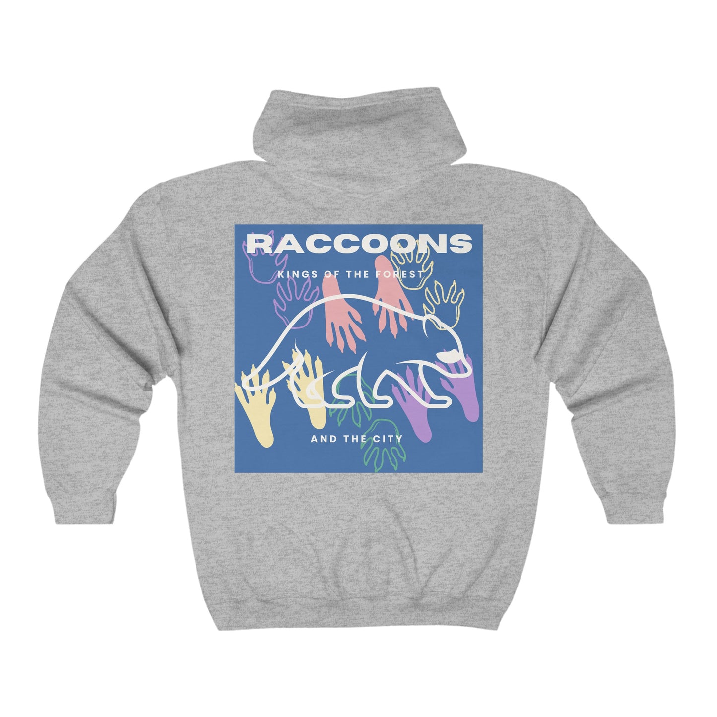 Kings of City Forest Raccoons Unisex Heavy Blend™ Full Zip Hooded Sweatshirt EU