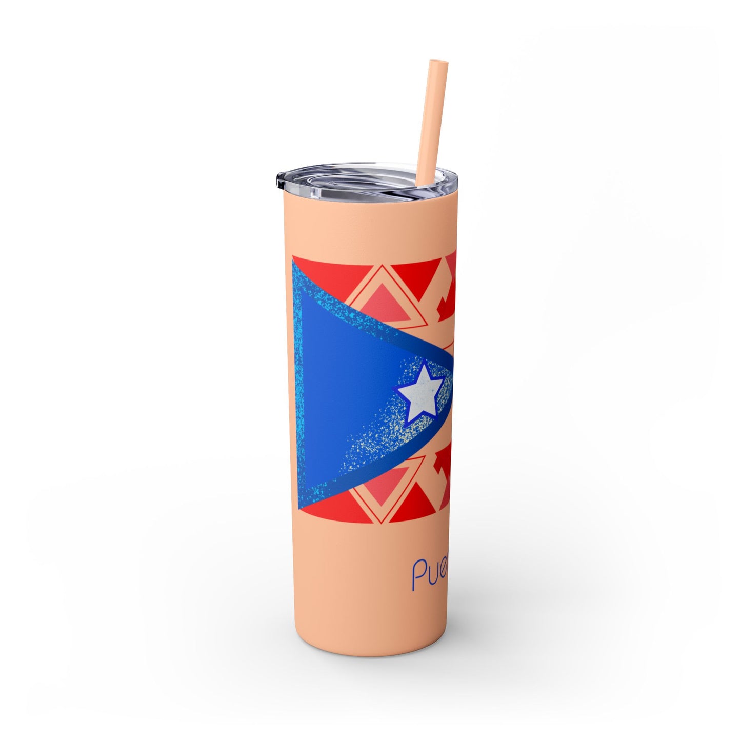 Modern Puerto Rico Tumbler with Straw, 20oz