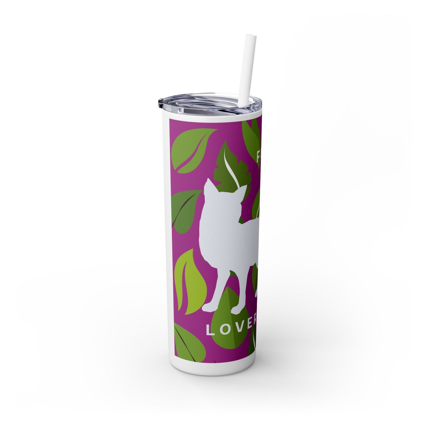 Fox Lovers Club Tumbler with Straw, 20oz