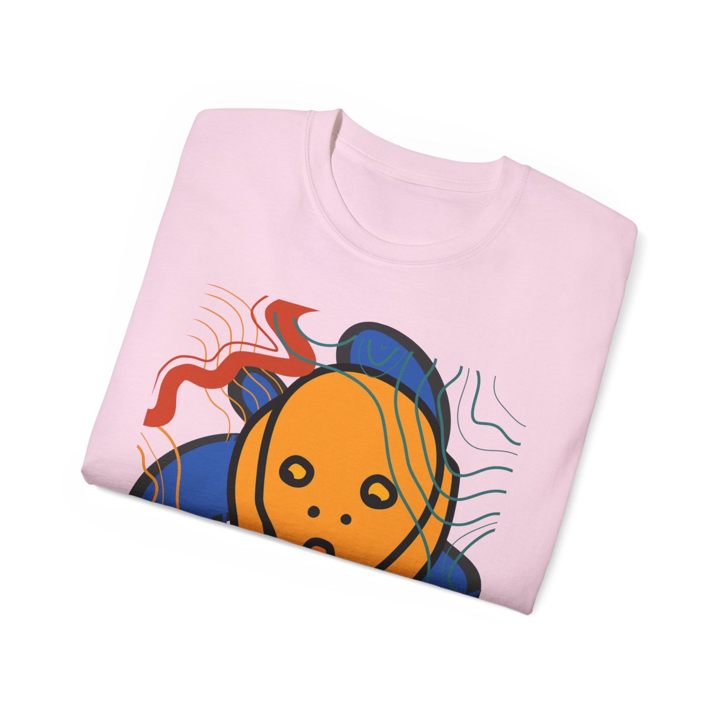 Camiseta unisex de algodón ultrafino Scream and Squiggles de la UE