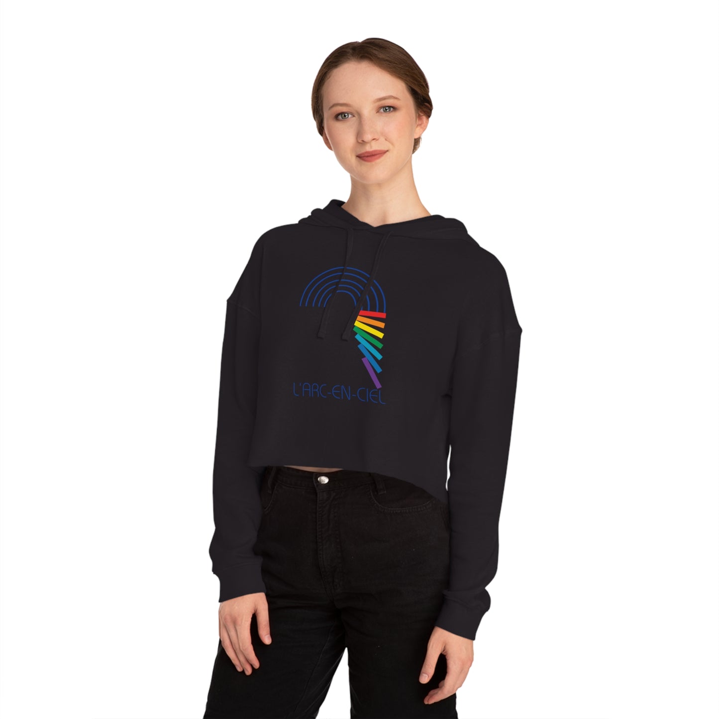 L' Arc-En-Ciel Women’s Cropped Hooded Sweatshirt