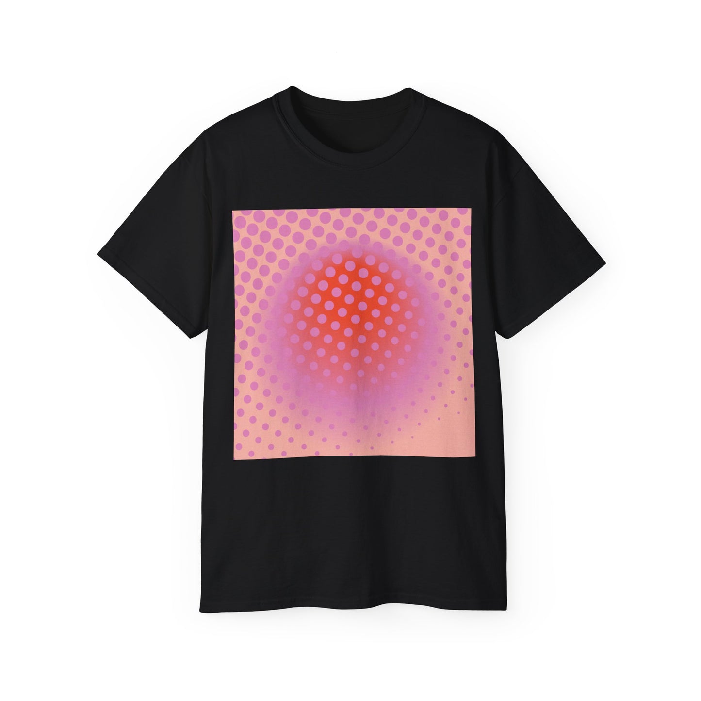 Camiseta unisex de algodón ultra fino con lunares rosas de la UE