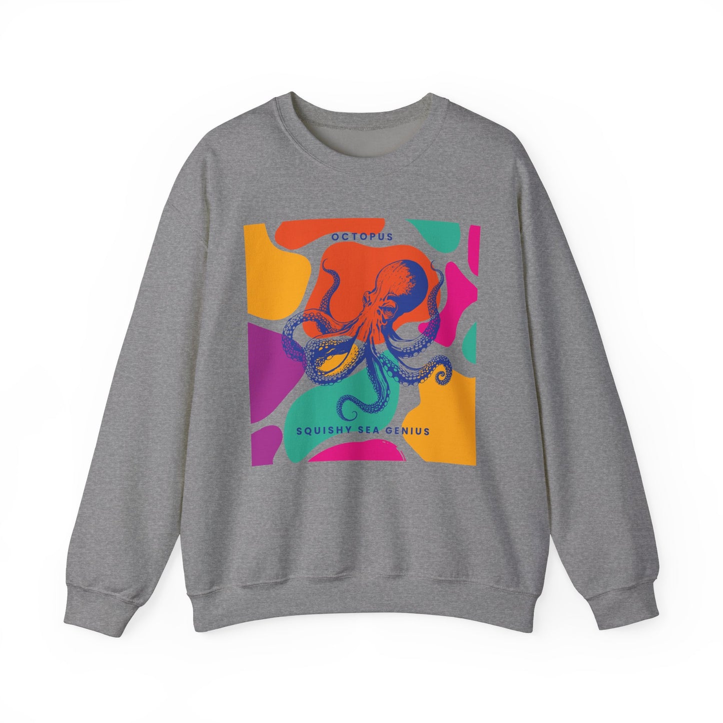 Squishy Sea Genius Octopus Unisex Heavy Blend™ Crewneck Sweatshirt