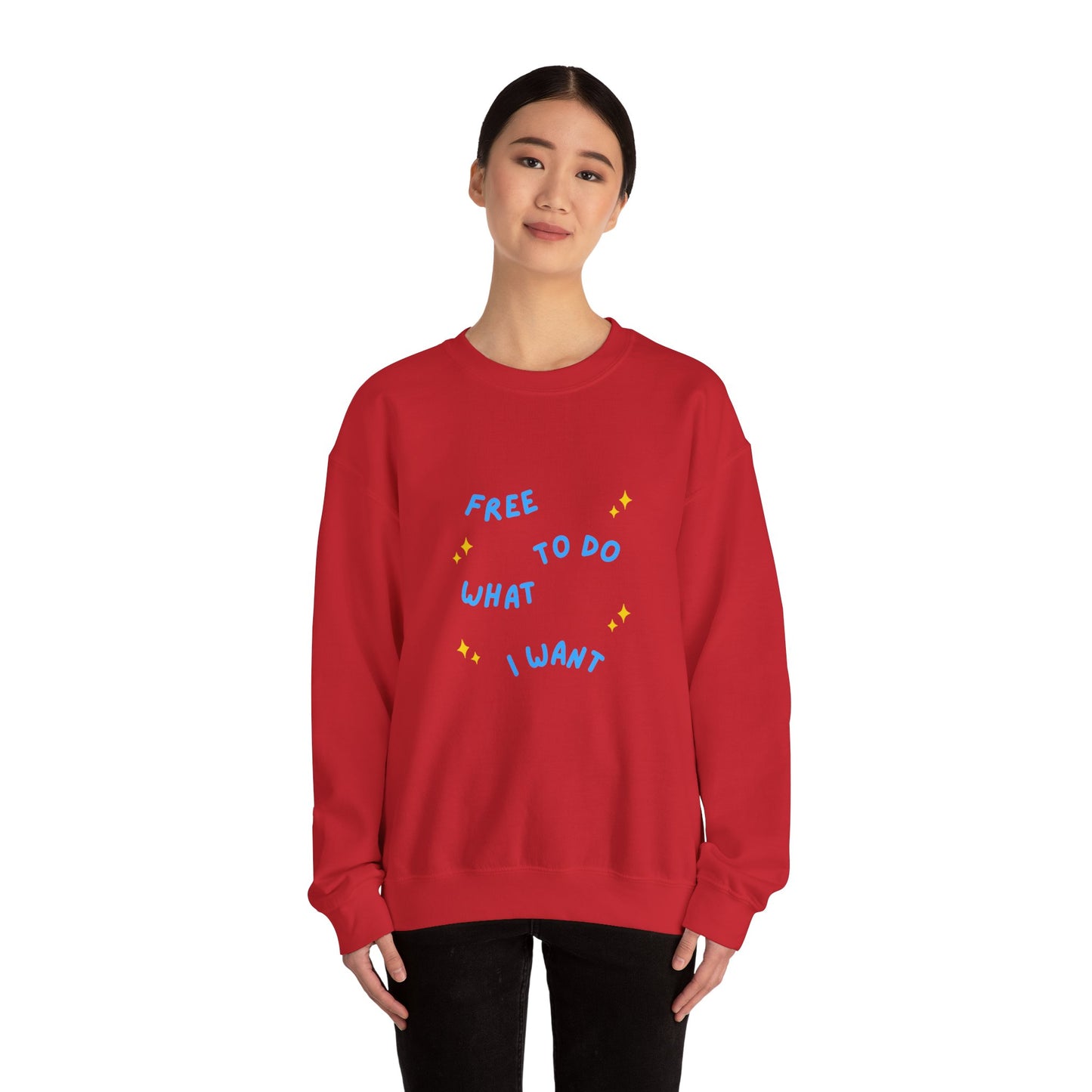 Free To Do What I Want Unisex Heavy Blend™ Crewneck Sweatshirt