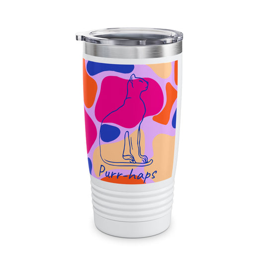 Purr-haps Cat Ringneck Tumbler, 20oz