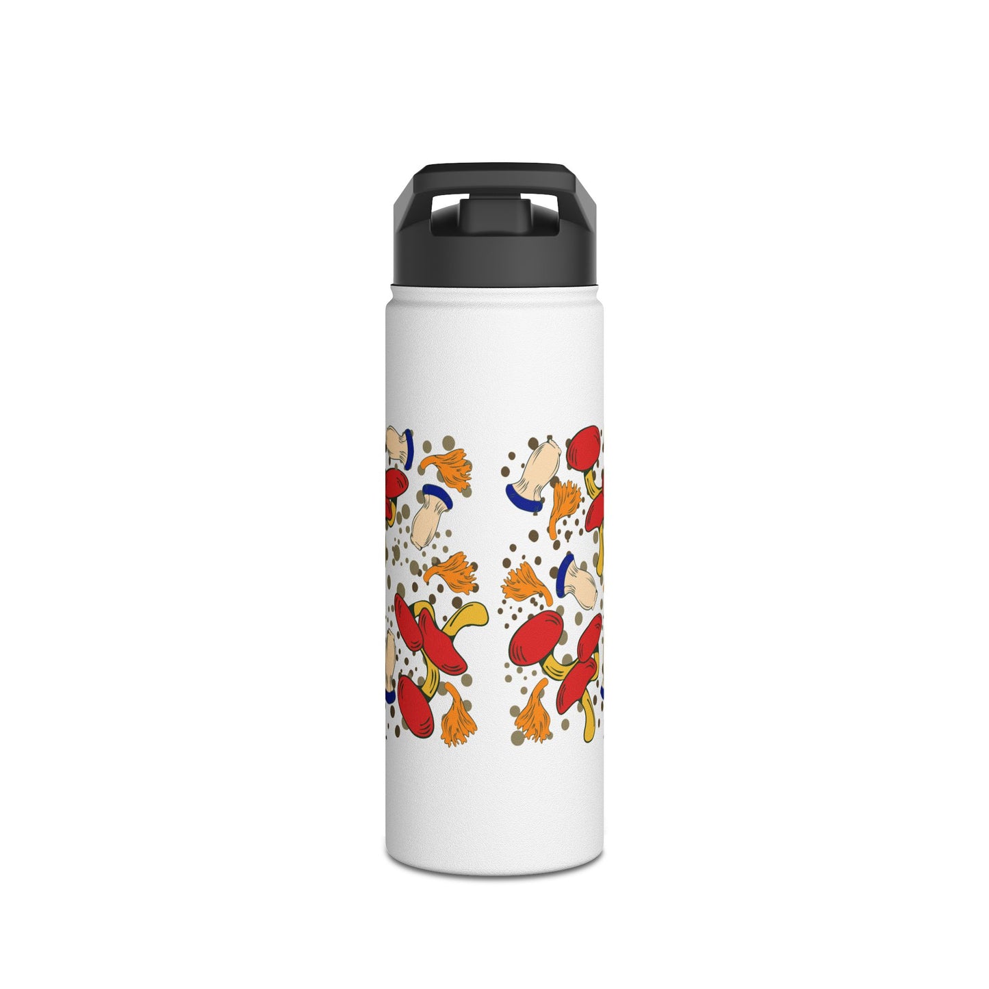 Mushrooms Stainless Steel Water Bottle, Standard Lid