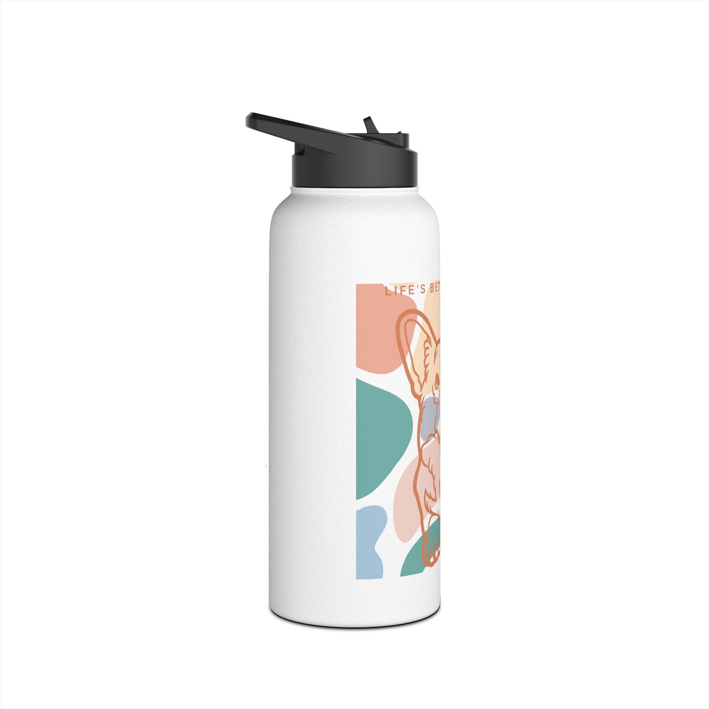 Cute Corgi Stainless Steel Water Bottle, Standard Lid